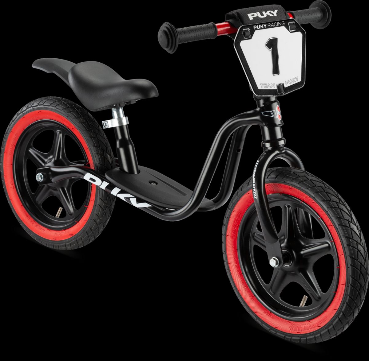 PUKY LR 1L SUPERMOTO Løbecykel - Sort