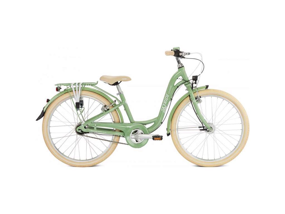 Puky - Skyride Classic - Børnecykel 24" - Alu - 7 gear - Retro green