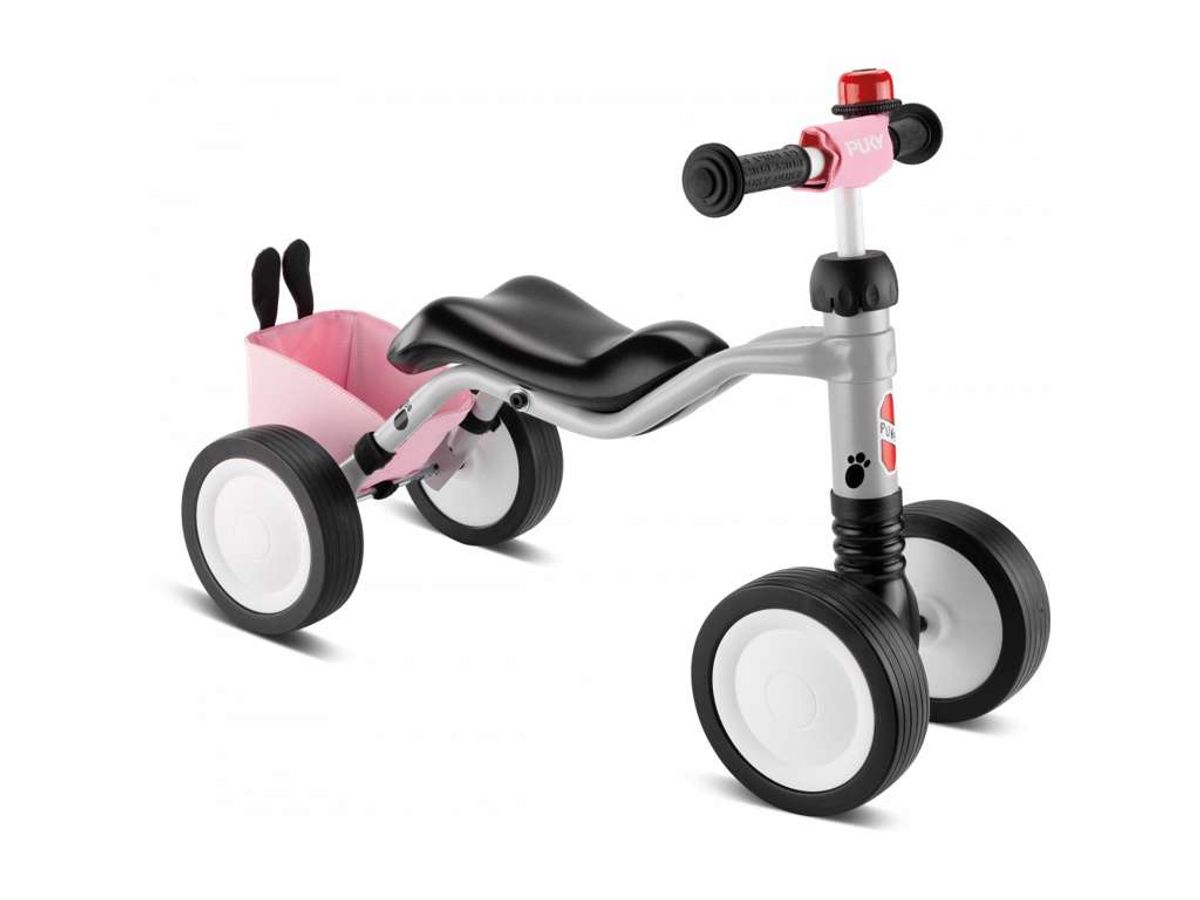 Puky - Wutsch Bundle - Løbecykel fra 1,5 år/80 cm - Grå/pink