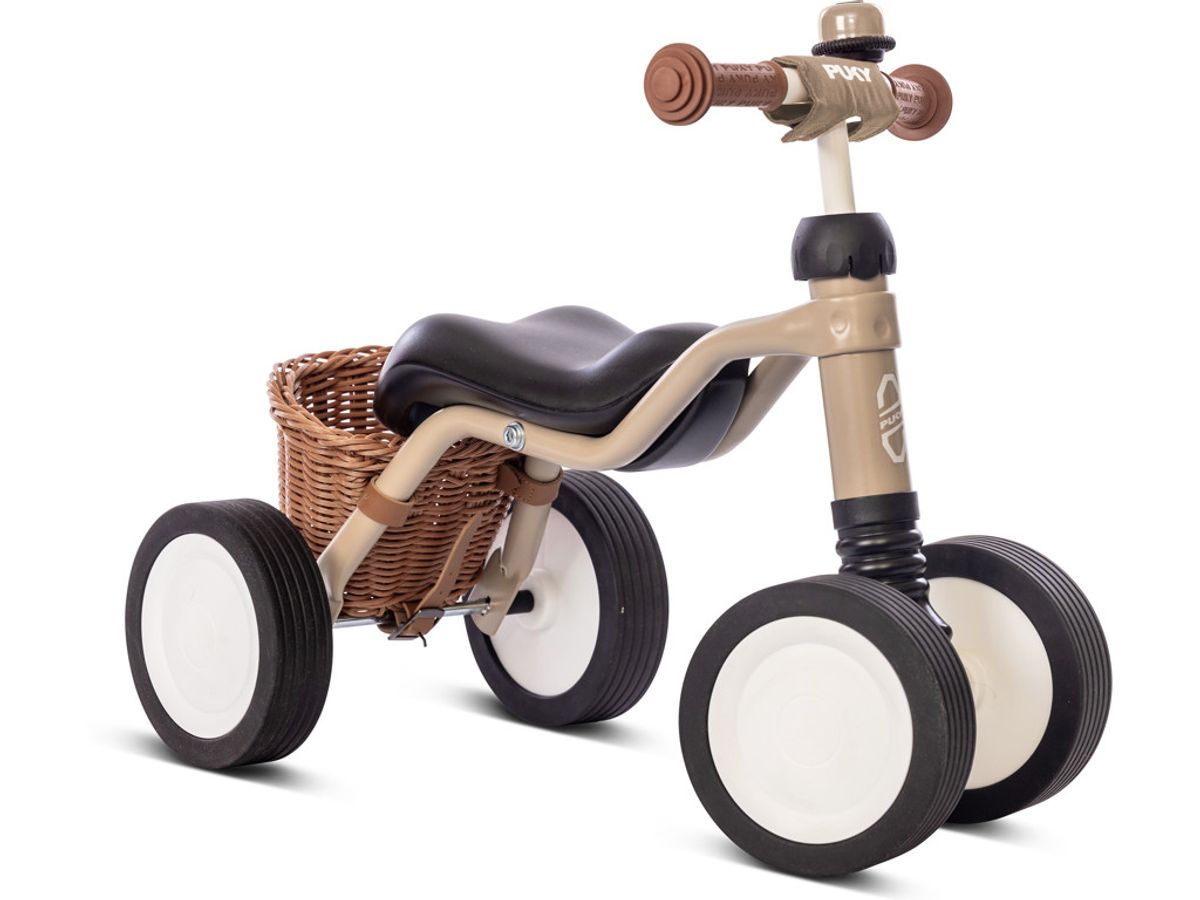 Puky Wutsch - Løbecykel fra 1,5 år/80 cm - Inkl kurve og Ringklokke - Dusty Sand