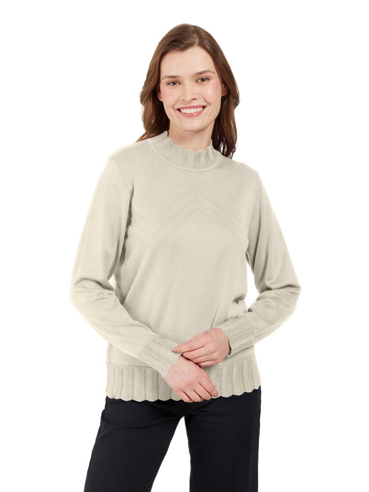 Pullover - Strik - Glimmer Tungekant - Turtledove - Signature