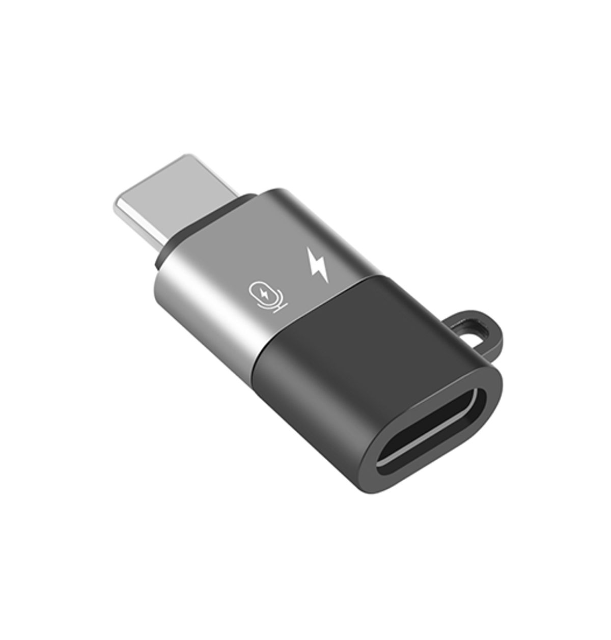 PULUZ&trade; USB-C til Lightning Hun - Adapter - Sort/Grå