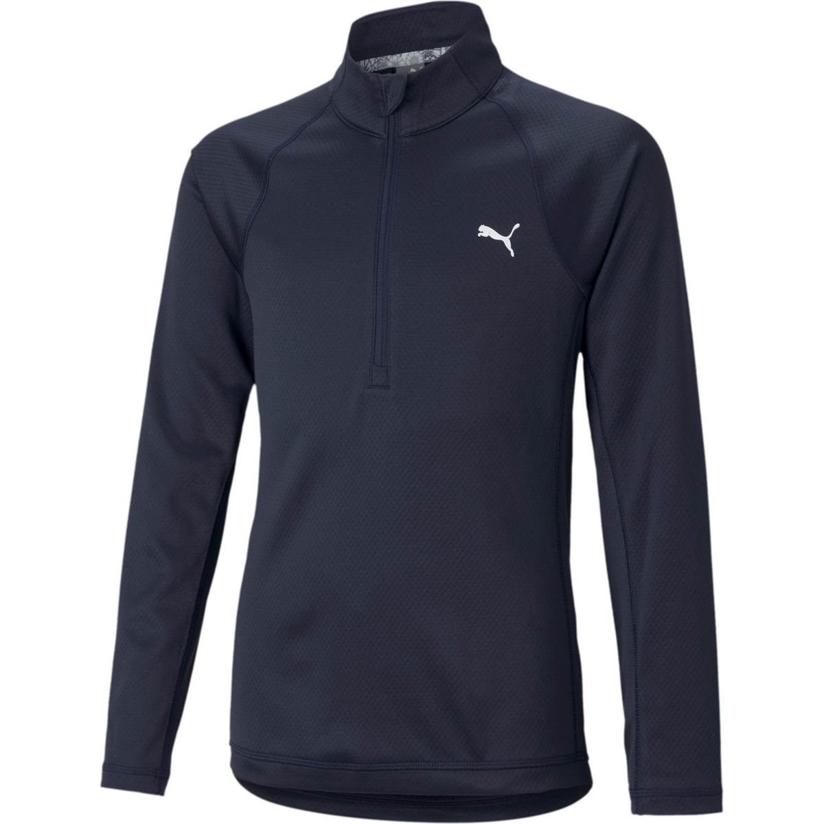 Puma 1/4 Zip Pige Pullover - Navy Blazer - Str. 116 cm