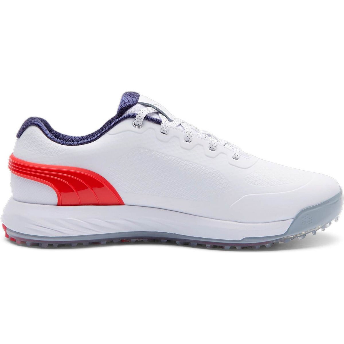 Puma Alphacat Nitro Vandtætte Herre Golfsko Uden Spikes - Puma White/For All Time Red/Puma Navy - Str. 40 1/2 Normal