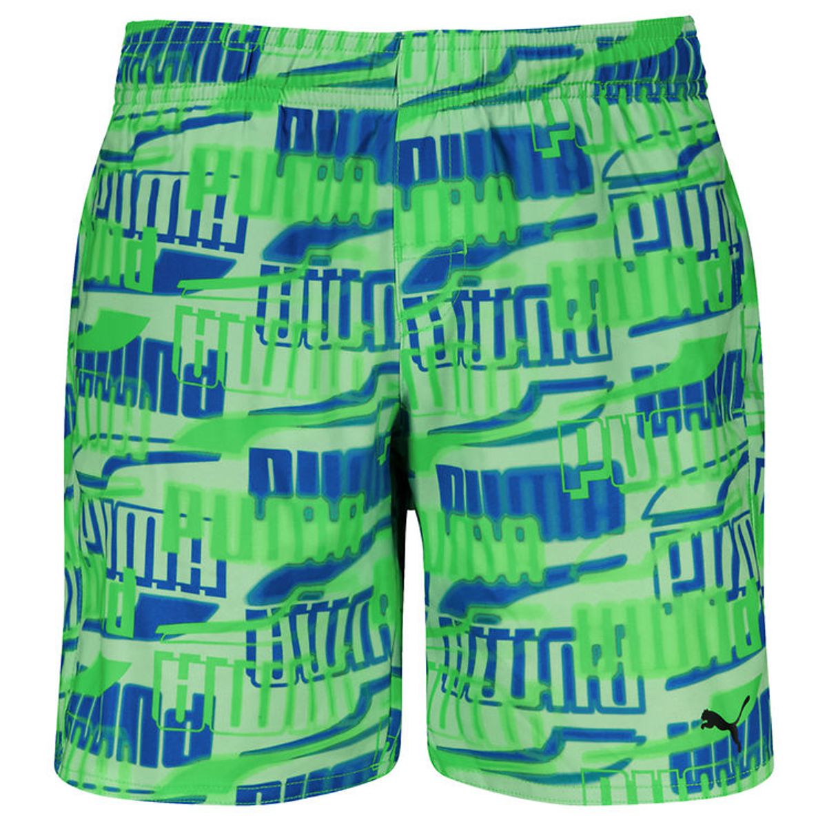 Puma Badeshorts - Fluo Green Combo