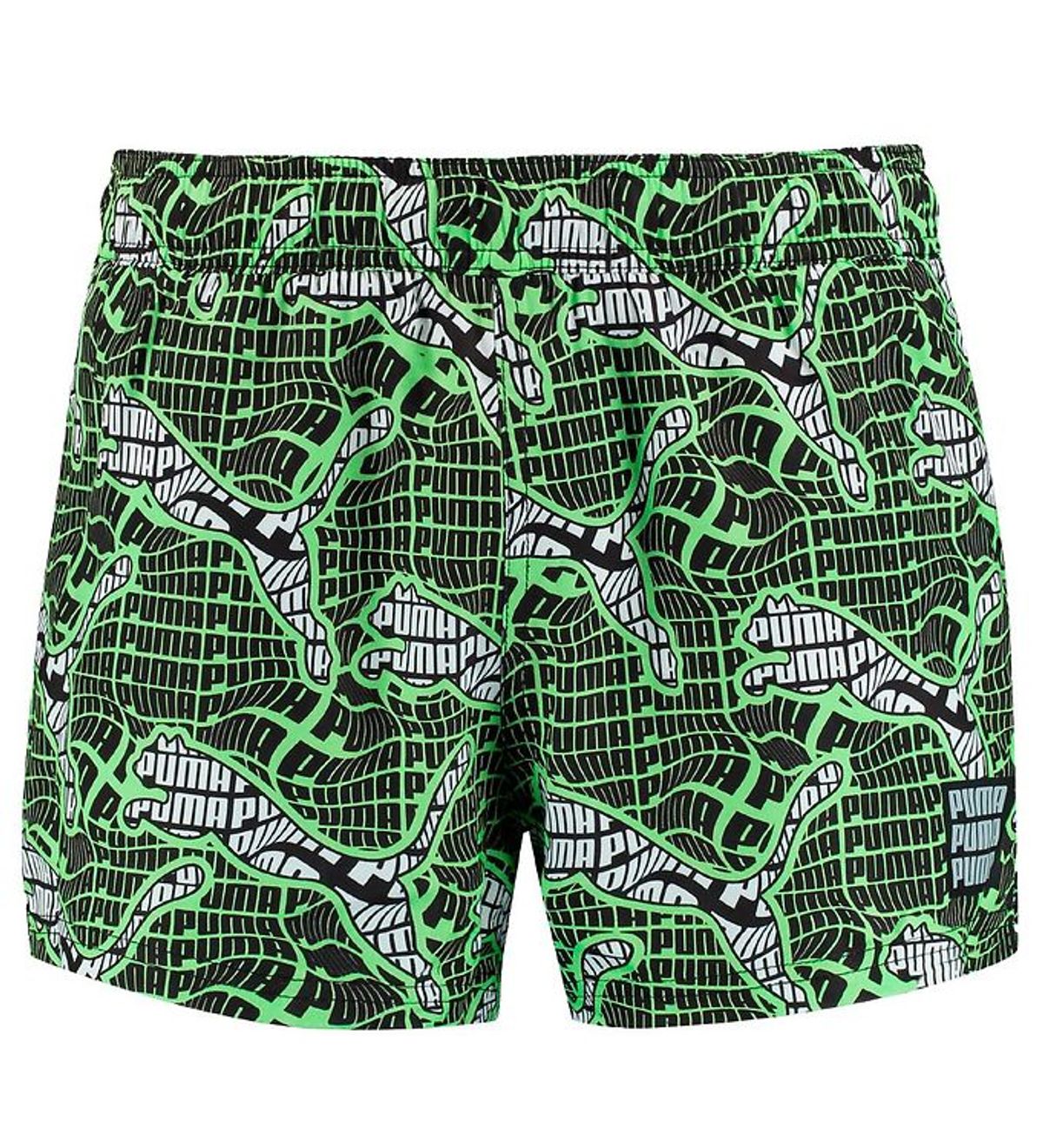 Puma Badeshorts - Grøn m. Print