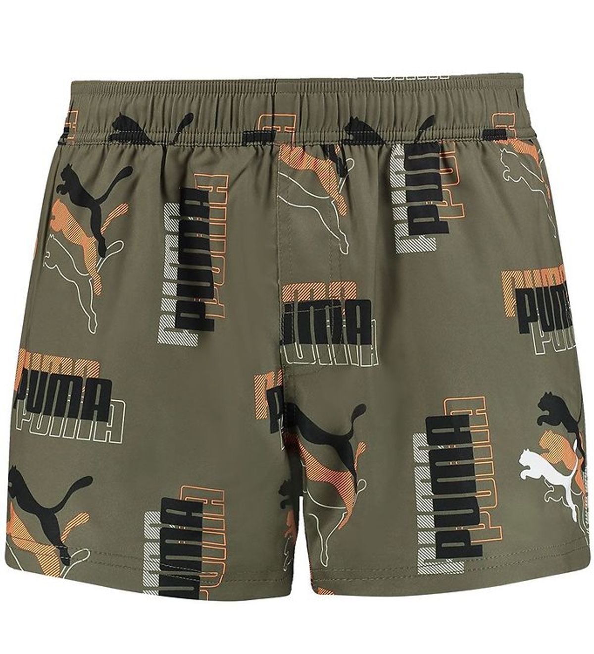 Puma Badeshorts - Logo - Moss Green Combo