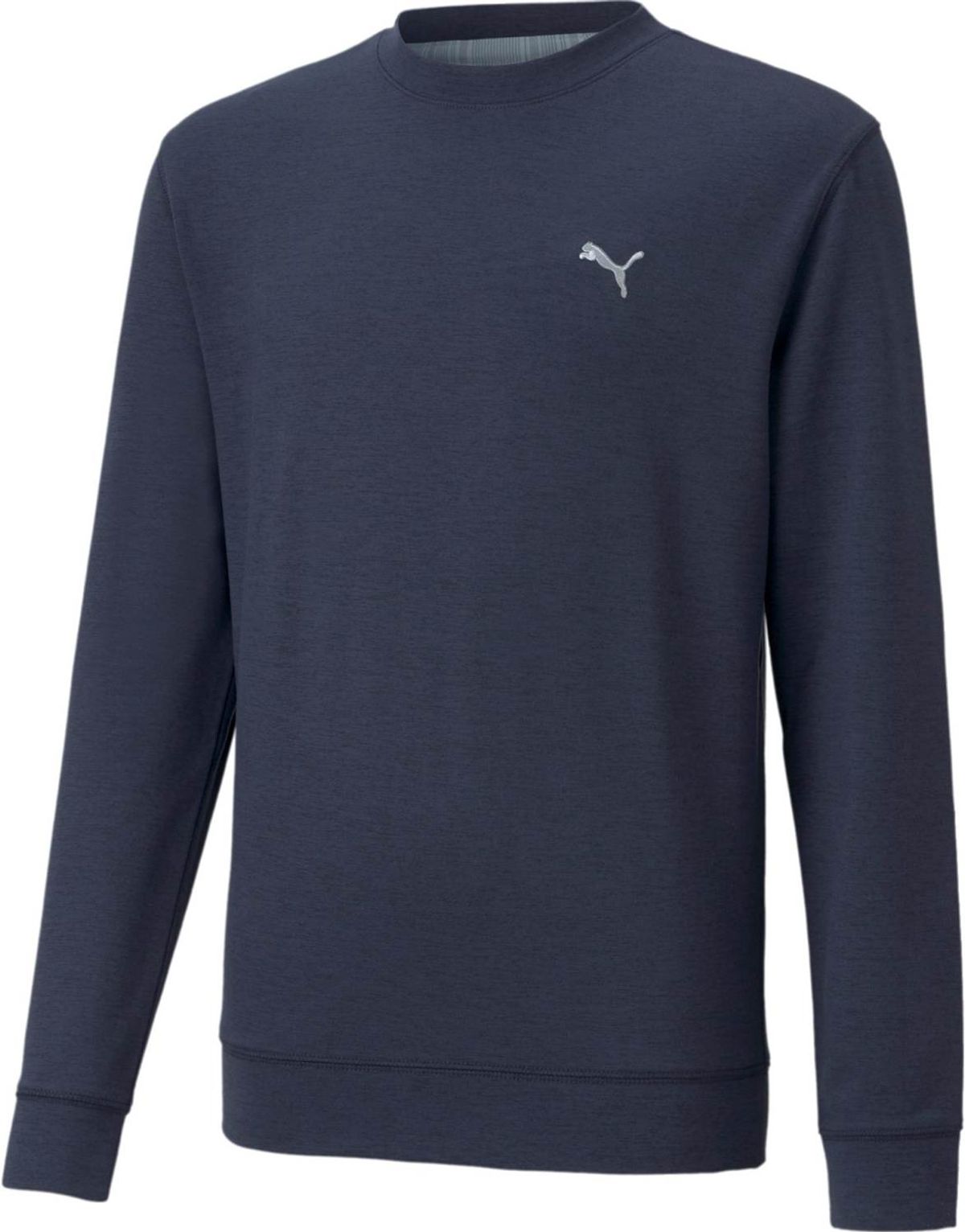 Puma Cloudspun Crewneck Drenge Pullover - Navy Blazer Heather - Str. 140 cm