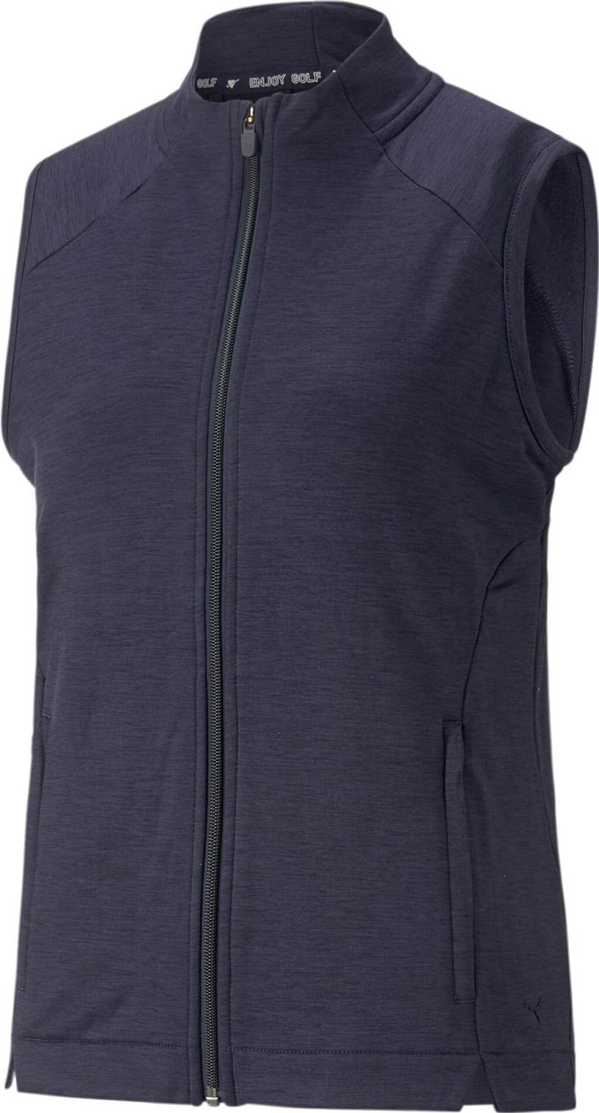 Puma Cloudspun Heather Full Zip Dame Vest - Navy Blazer Heather - Str. M