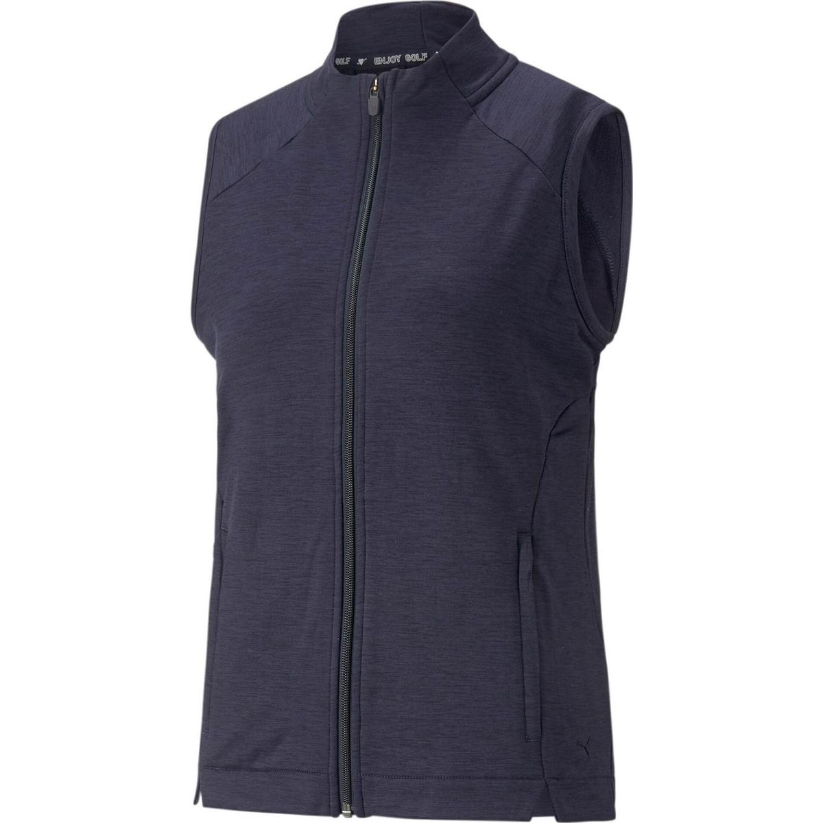 Puma Cloudspun Heather Full Zip Dame Vest - Navy Blazer Heather - Str. S