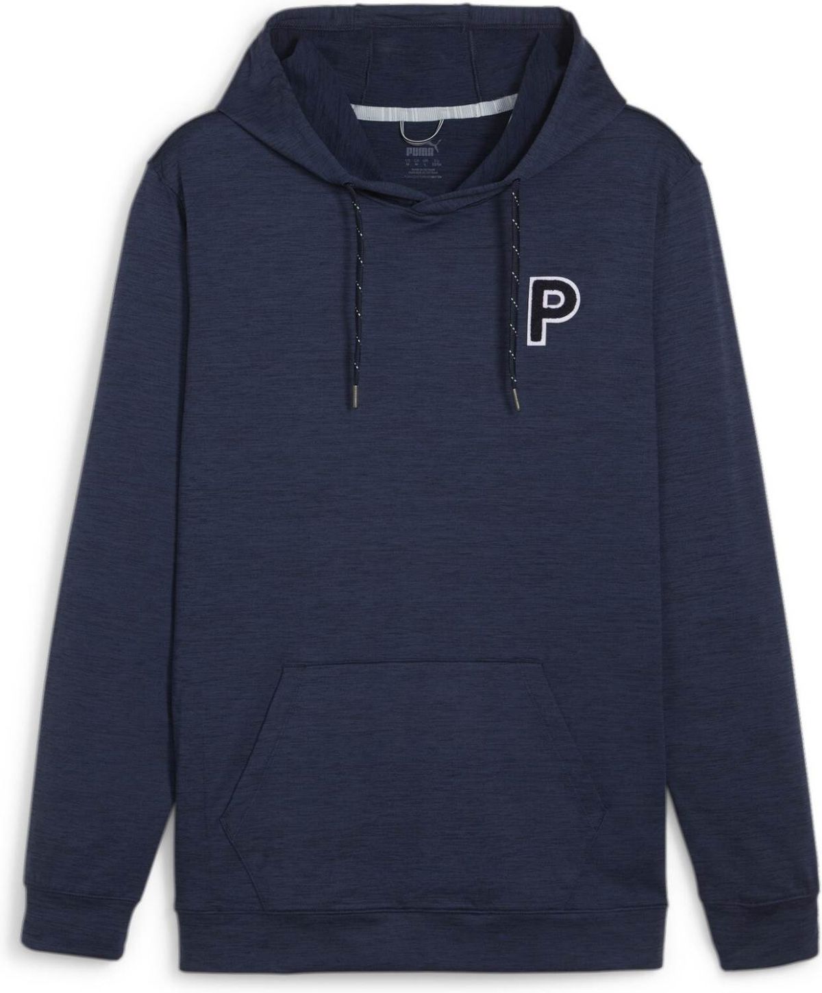 Puma Cloudspun Patch Hoodie (2024) Herre Pullover - Deep Navy Heather - Str. L