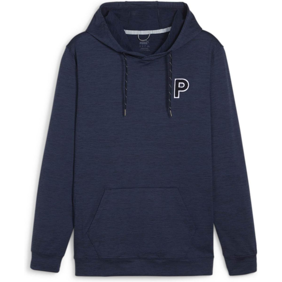 Puma Cloudspun Patch Hoodie (2024) Herre Pullover - Deep Navy Heather - Str. XXL