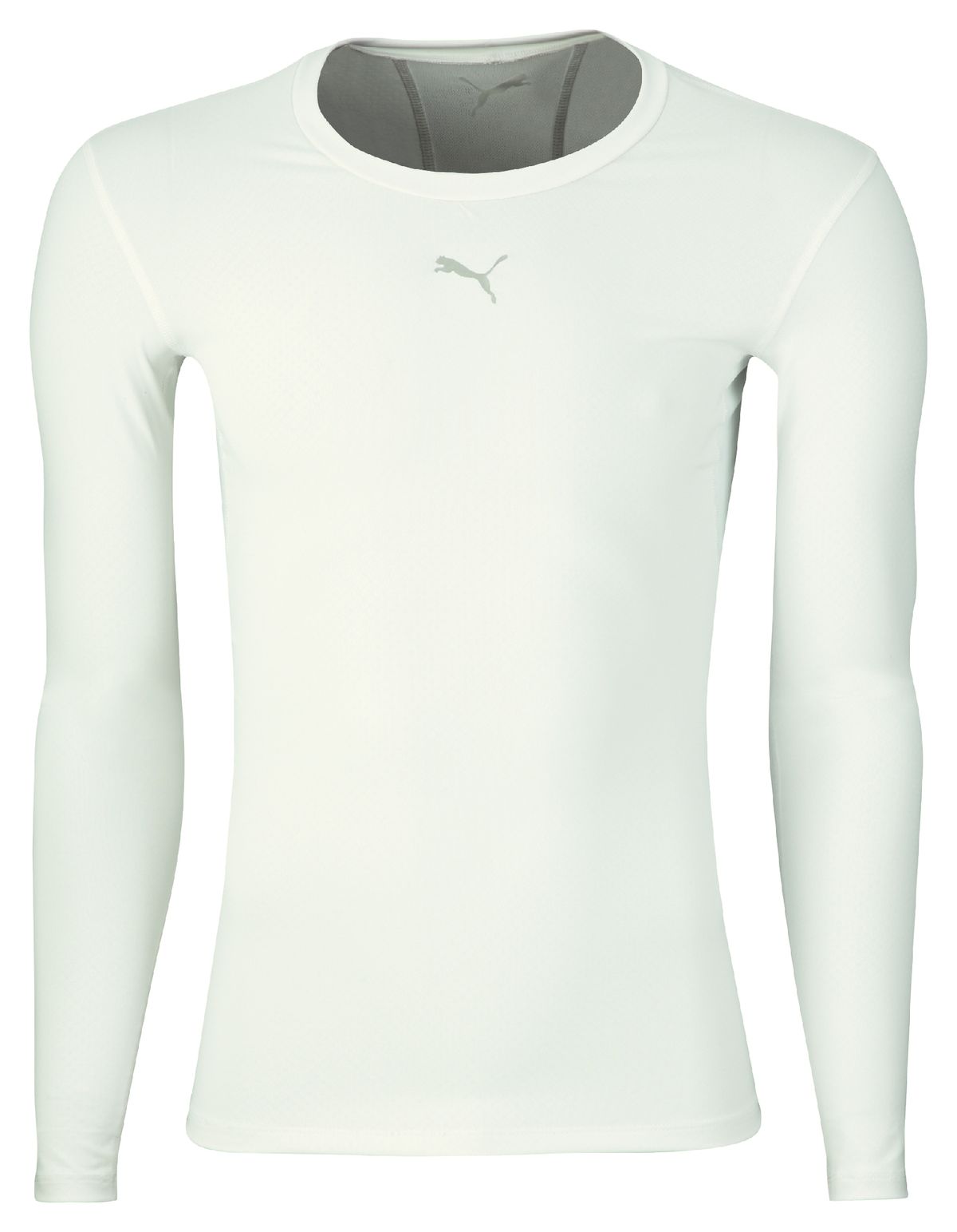 Puma compression tee Lange Ærmer - hvid-L