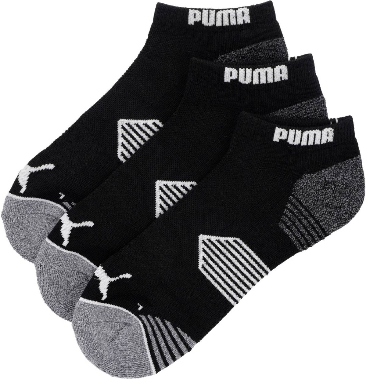 Puma Essential Low Cut (3-pack) Sokker - Black - Str. 38-41