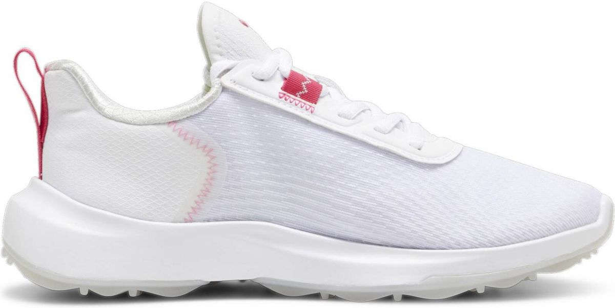 Puma Fusion Crush Sport Vandtætte Dame Golfsko Uden Spikes - Puma White/Garnet Rose - Str. 40 Normal