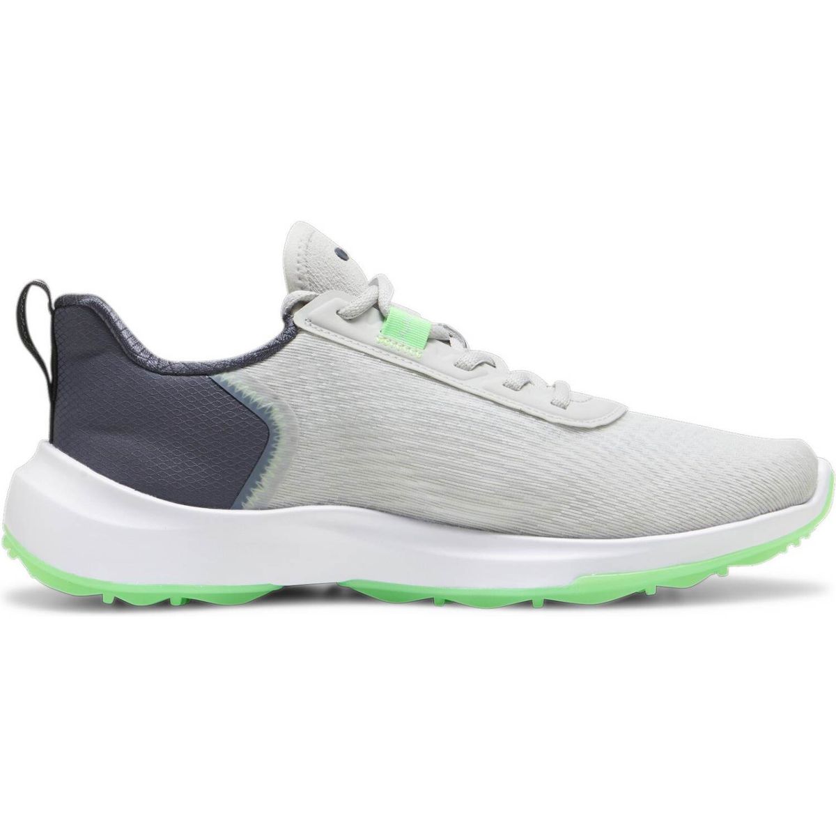 Puma Fusion Crush Sport Vandtætte Herre Golfsko Uden Spikes - Ash Gray/Strong Gray/Fluro Green Pes - Str. 39 Normal