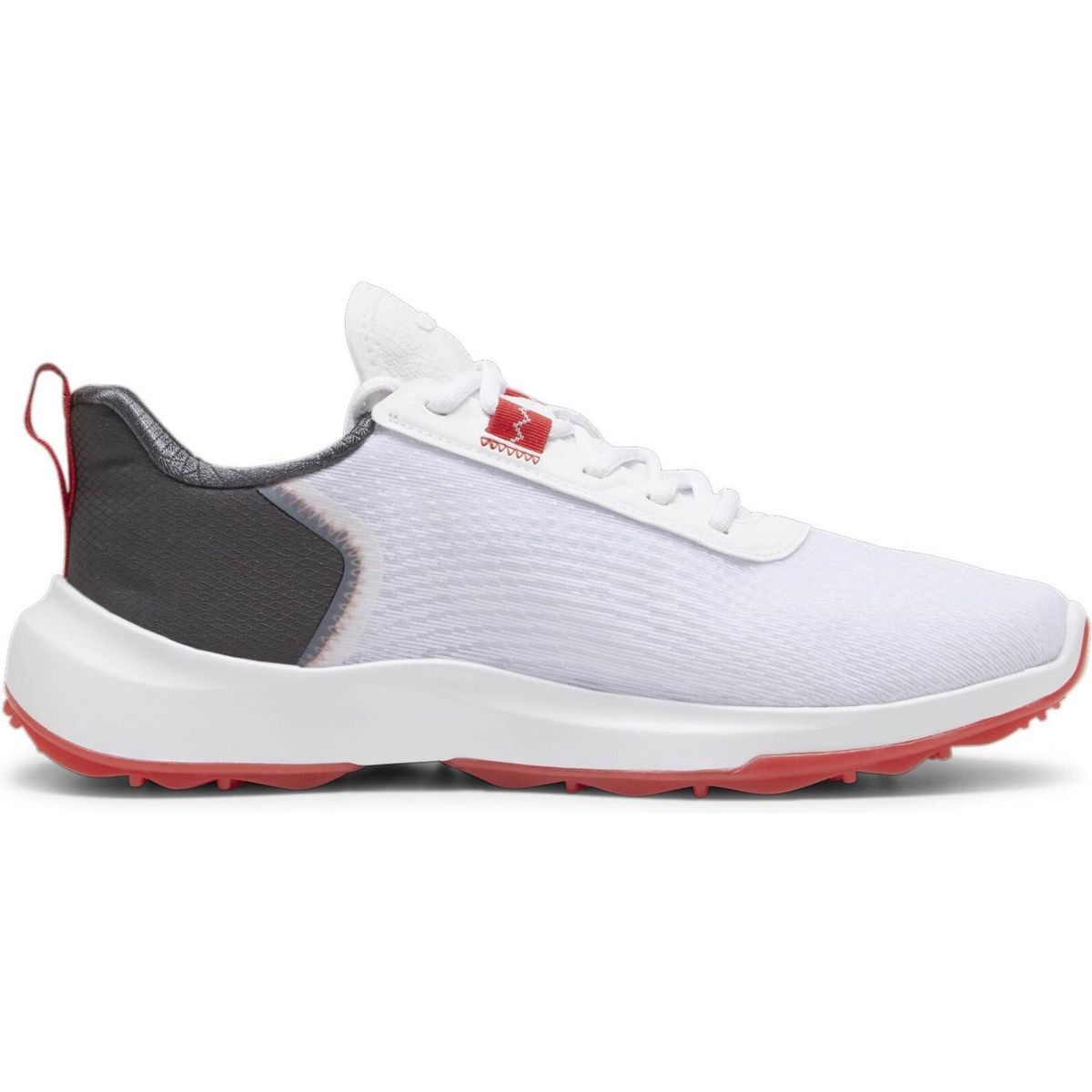 Puma Fusion Crush Sport Vandtætte Herre Golfsko Uden Spikes - Puma White/Dark Coal - Str. 40 Normal