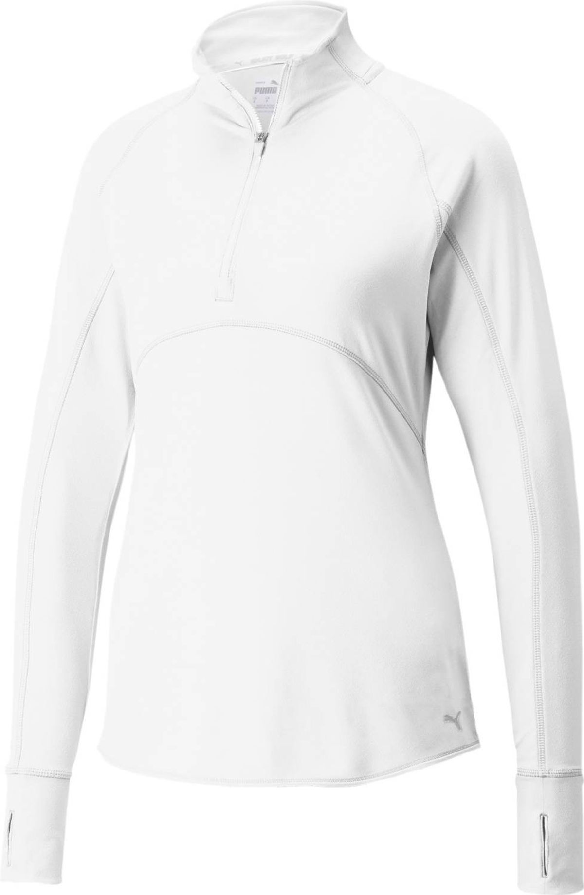 Puma Gamer 1/4 Zip Dame Pullover - Bright White - Str. XL