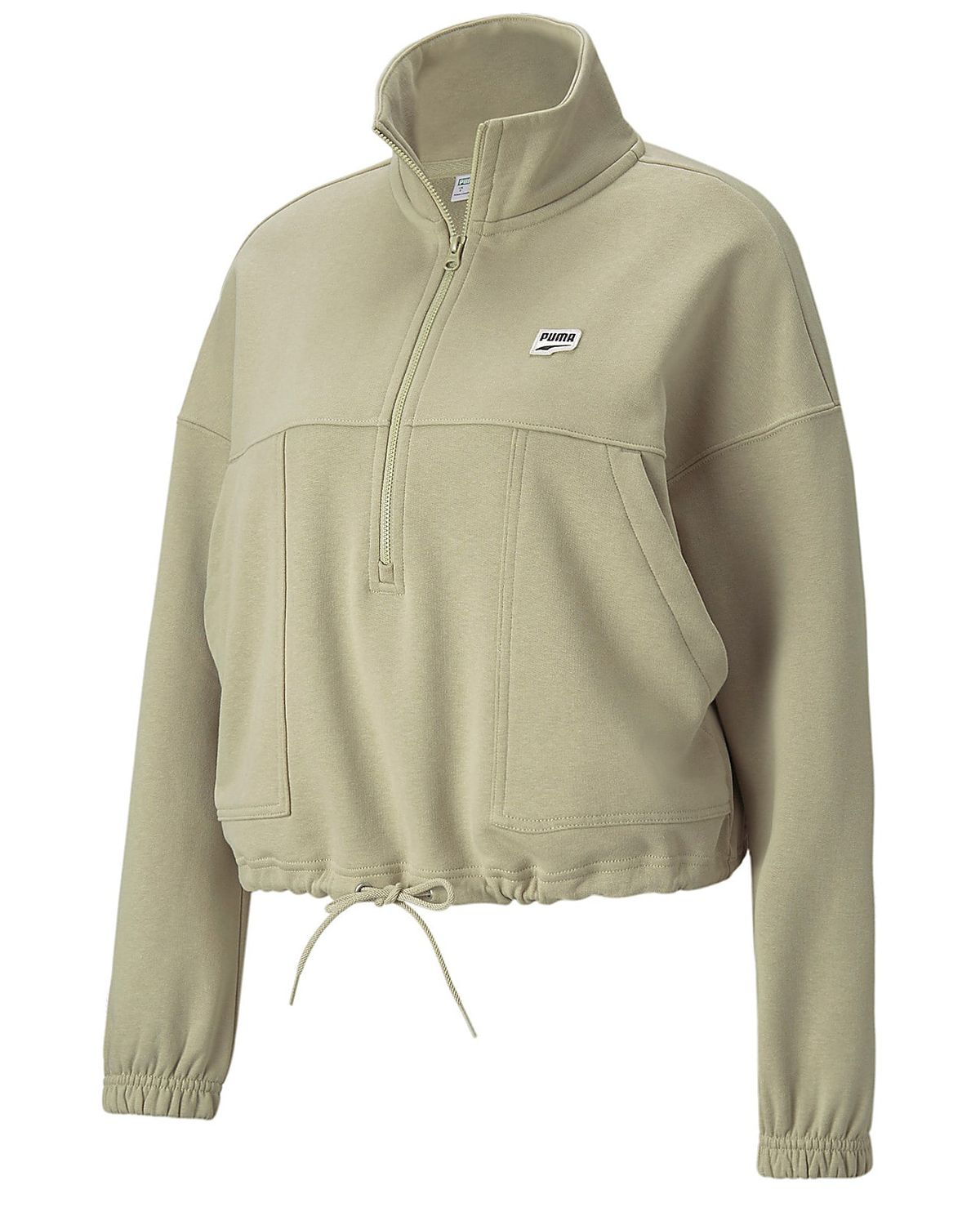 Puma half-zip crew neck, green - 188 - L+ - 40