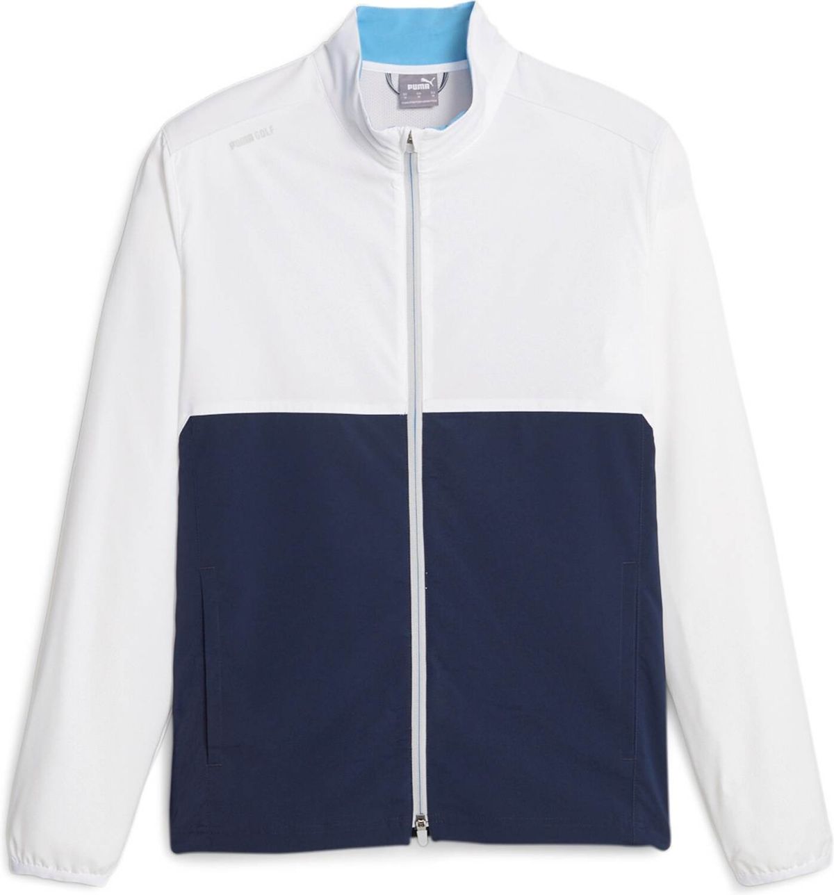 Puma Monterey Wind Jacket Herre Jakke - White Glow/Navy Blazer - Str. L