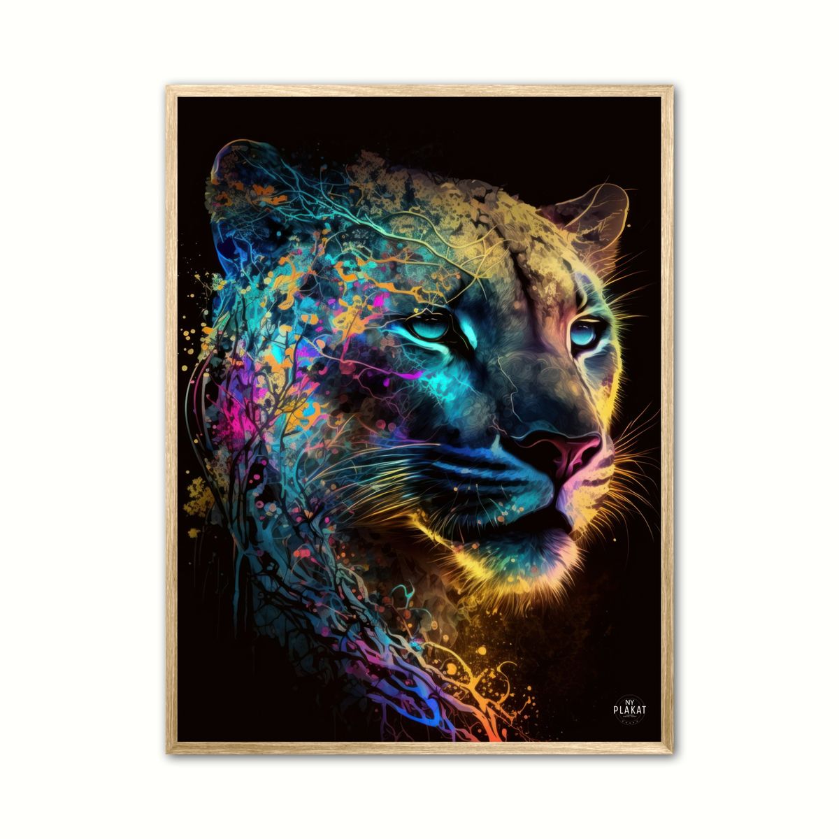 Puma plakat 1 - Dyr 21 x 29,7 cm (A4)