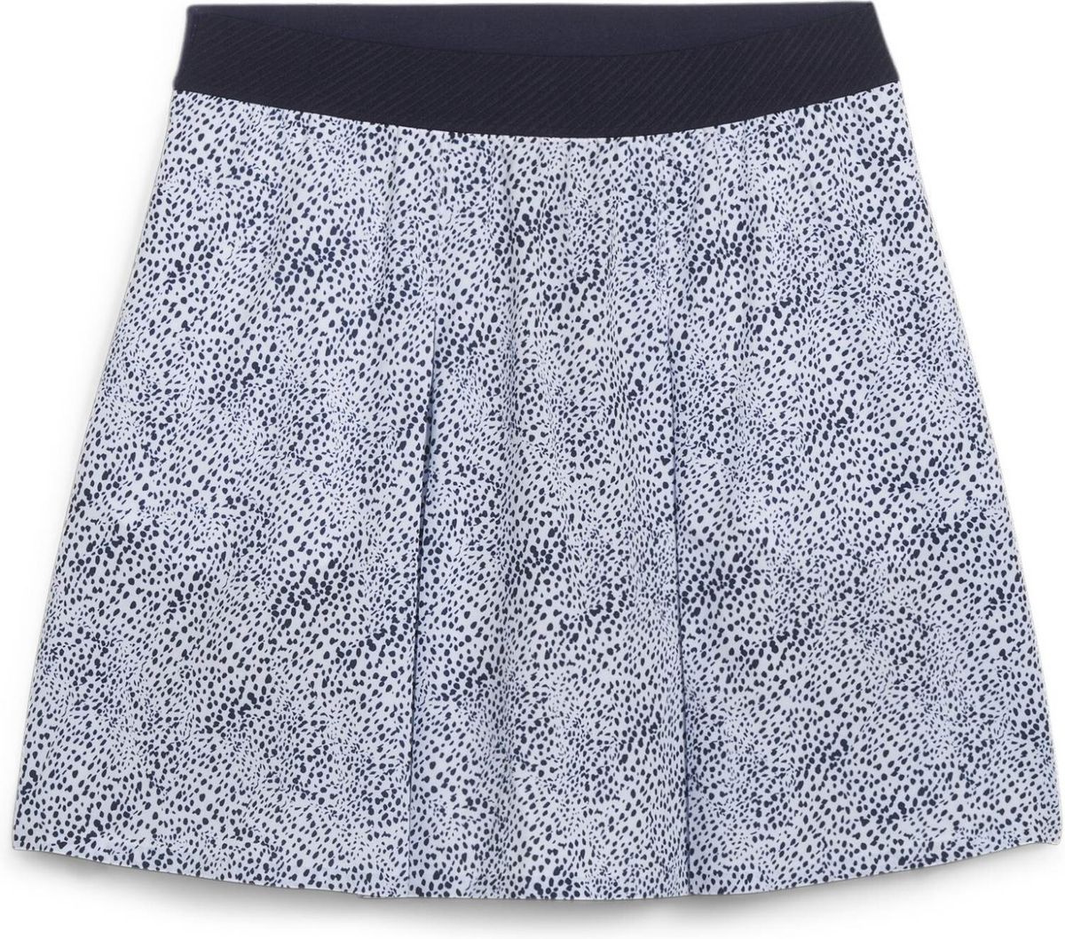 Puma Pleated Microdot Skirt (2024) Dame Nederdel - White Glow/Deep Navy - Str. XS / Normal