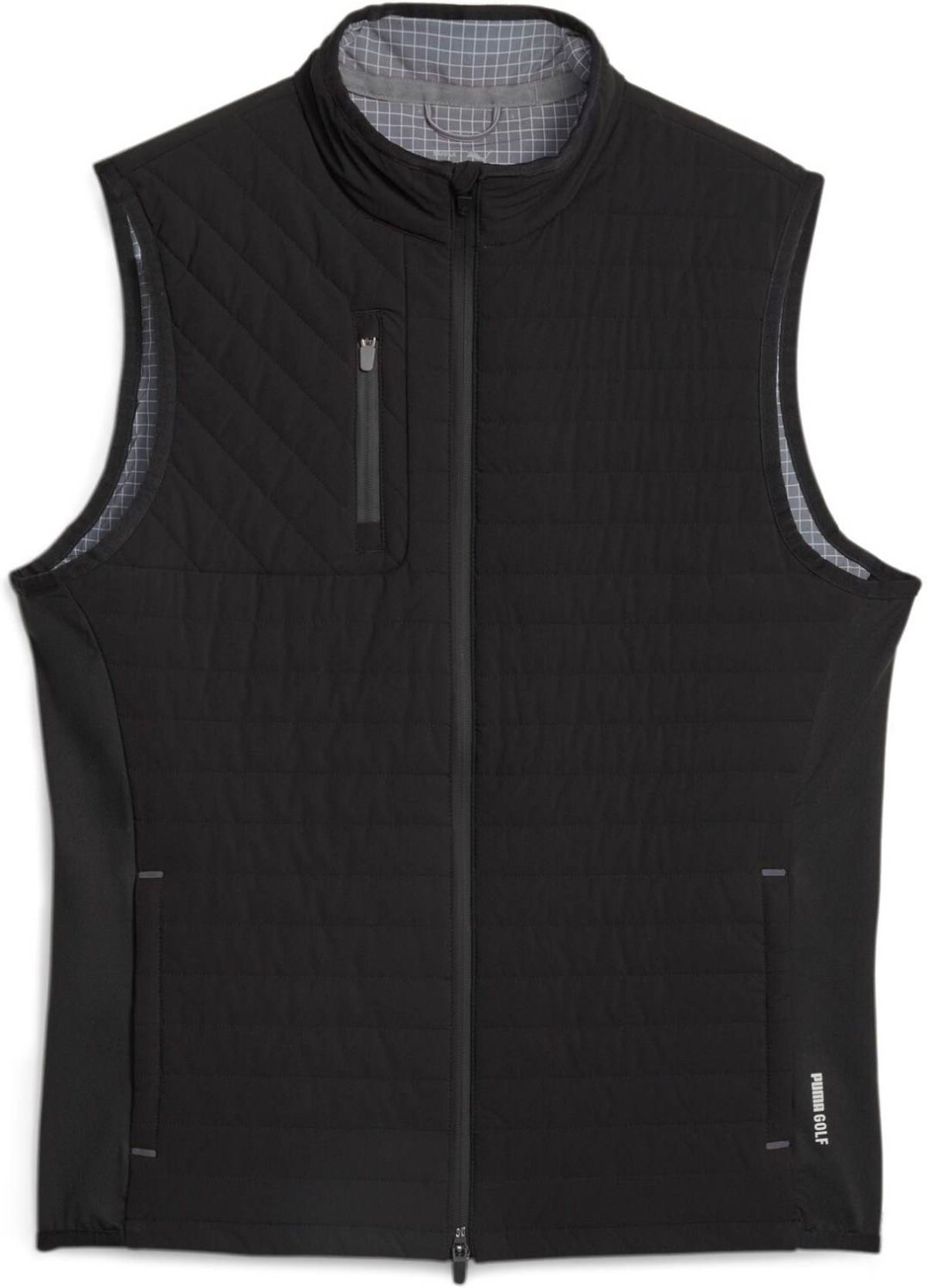 Puma Scotia Quilted Herre Vest - Puma Black/Slate Sky - Str. XS