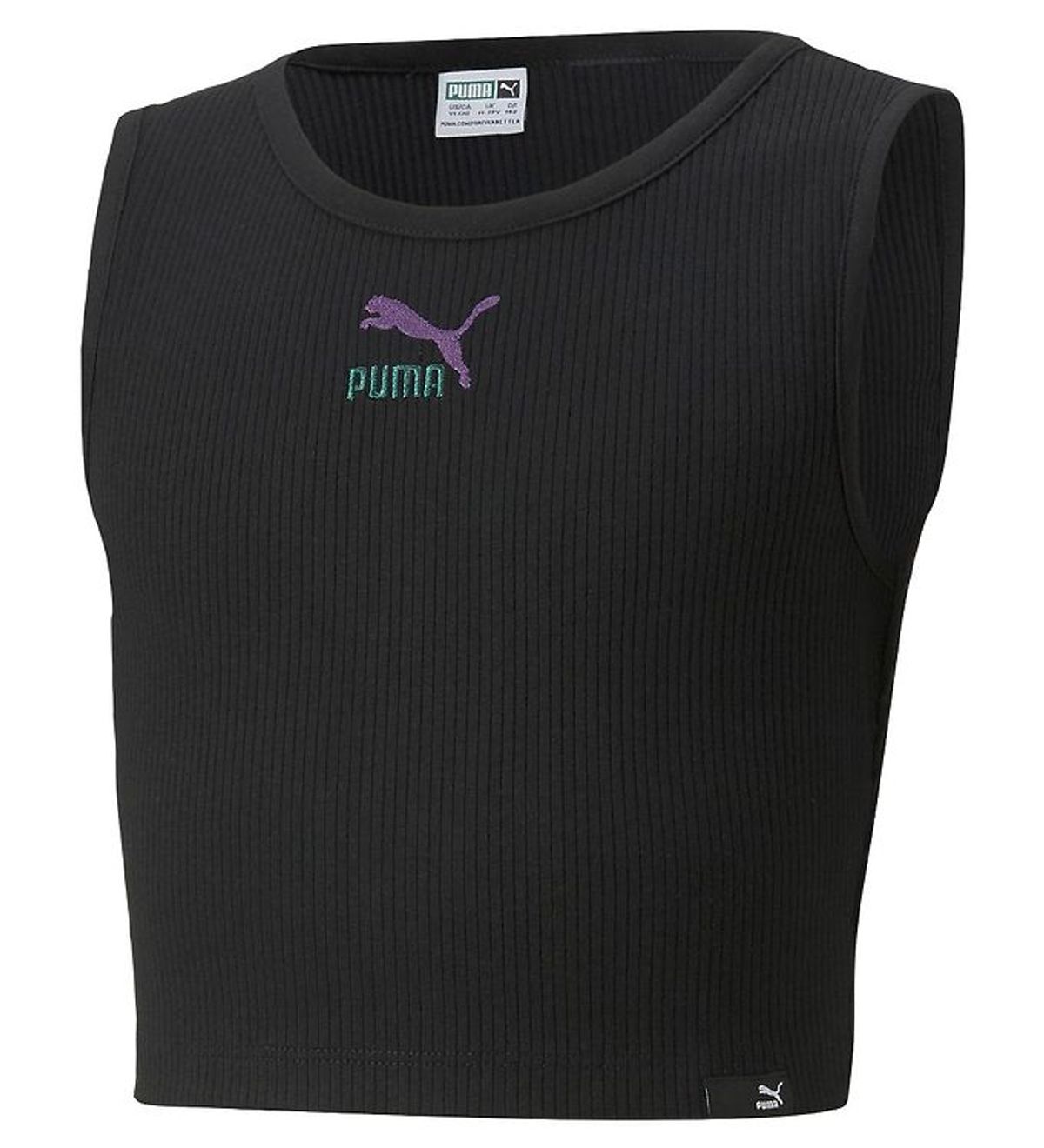 Puma Top - Classic GRL Cropped - Sort