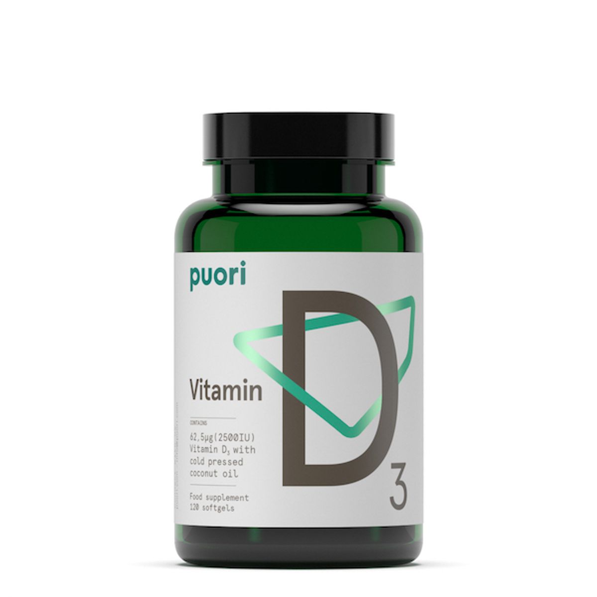 Puori Vitamin D3 62,5 mcg &bull; 120 kaps.