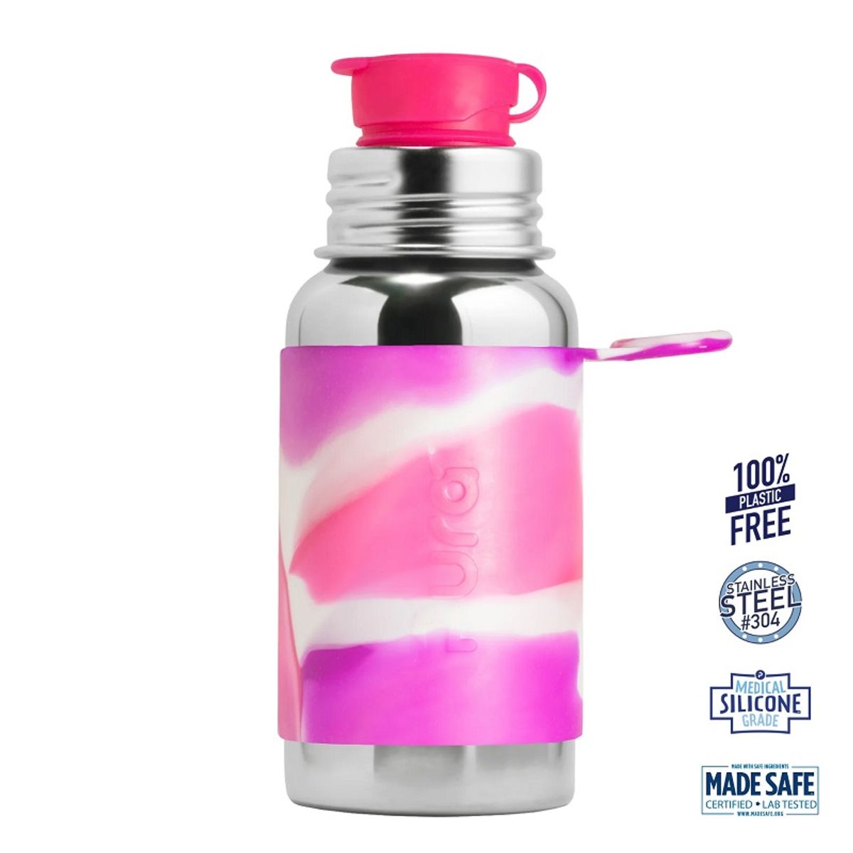 Pura® - Big Mouth SPORTSflaske Pink Swirl 550ml