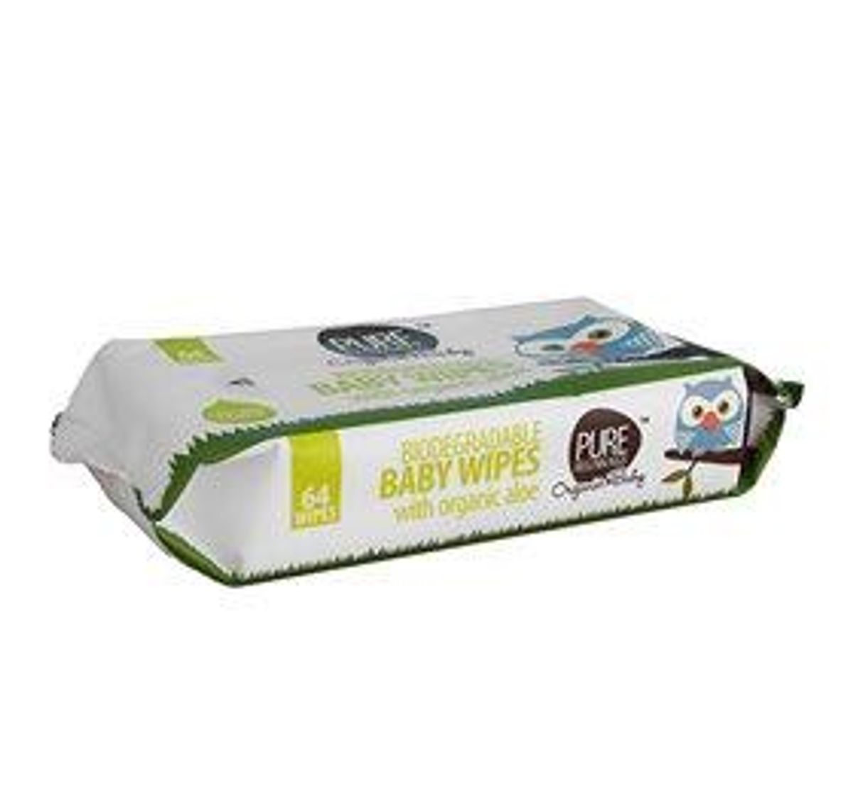 Pure Beginnings Baby vådservietter Aloe Vera Bionedbrydelige - 1 pk