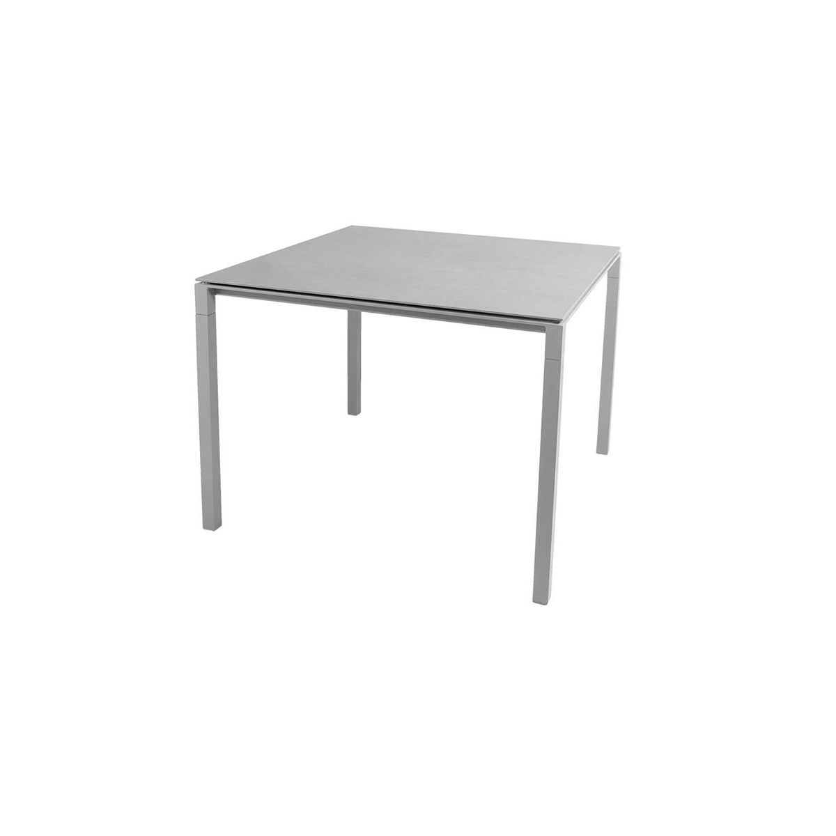 Pure Bord, 100x100 cm fra Cane-line (Light grey, Concrete grey)