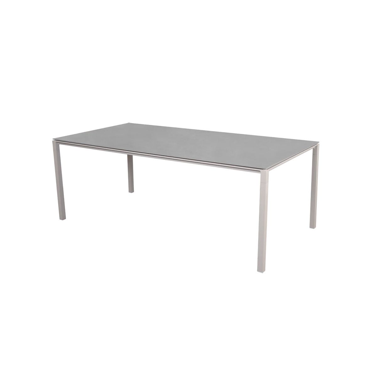 Pure Bord, 200x100 cm fra Cane-line (Concrete grey, Sand)