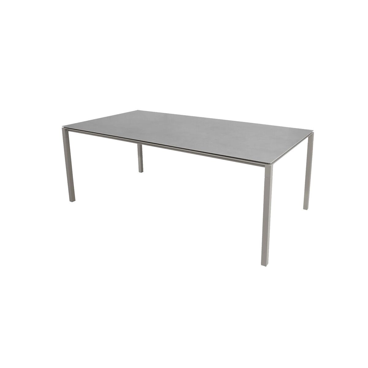 Pure Bord, 200x100 cm fra Cane-line (Concrete grey, Taupe)