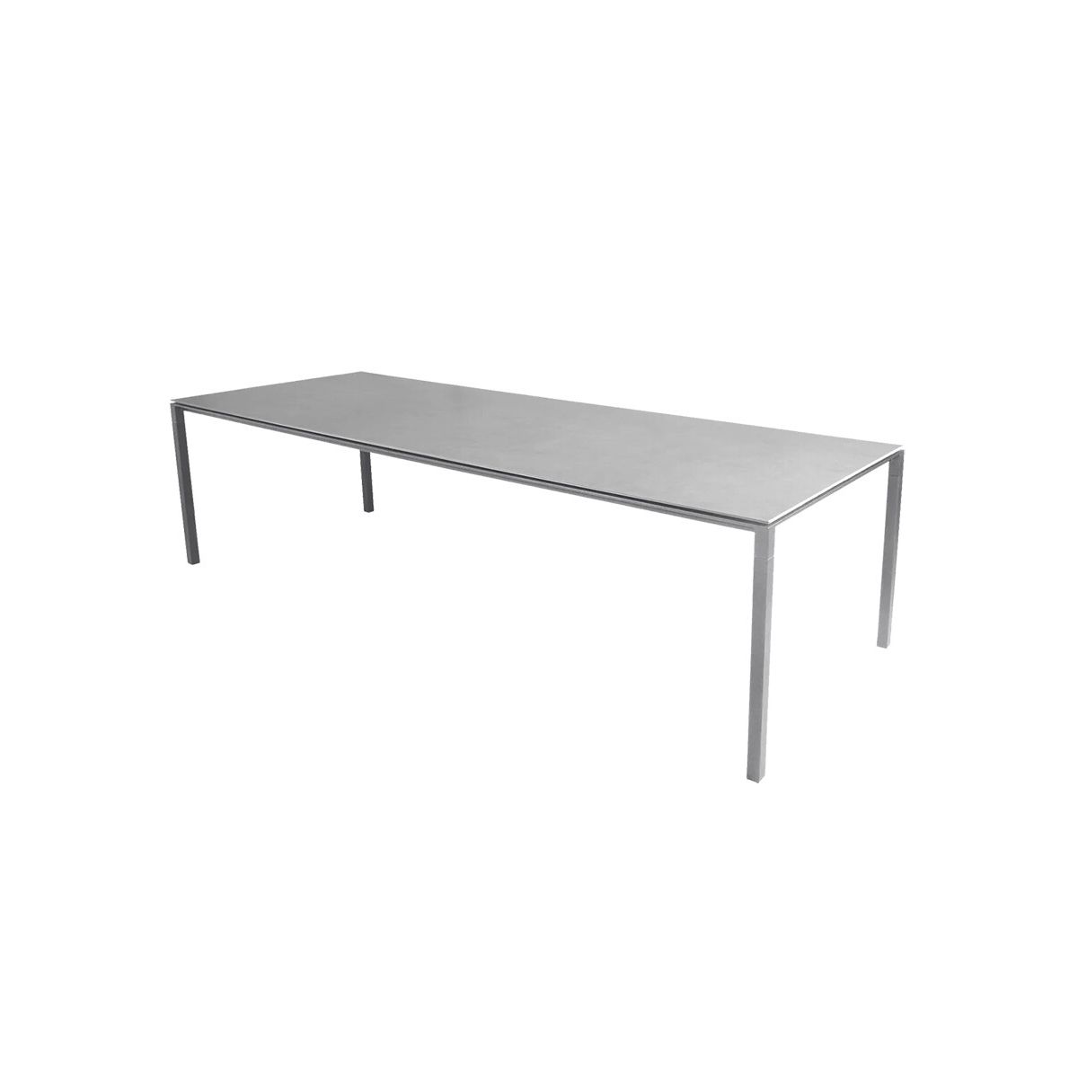 Pure Bord, 280x100 cm fra Cane-line (Concrete grey, Light grey)