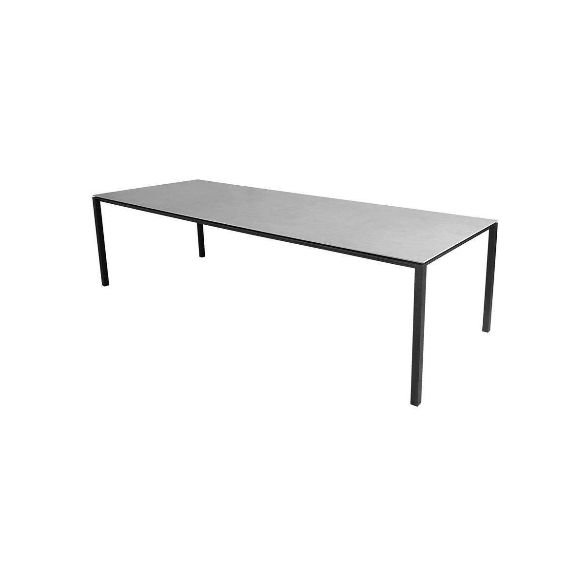 Pure Bord, 280x100 cm fra Cane-line (Lava grey, Concrete grey)