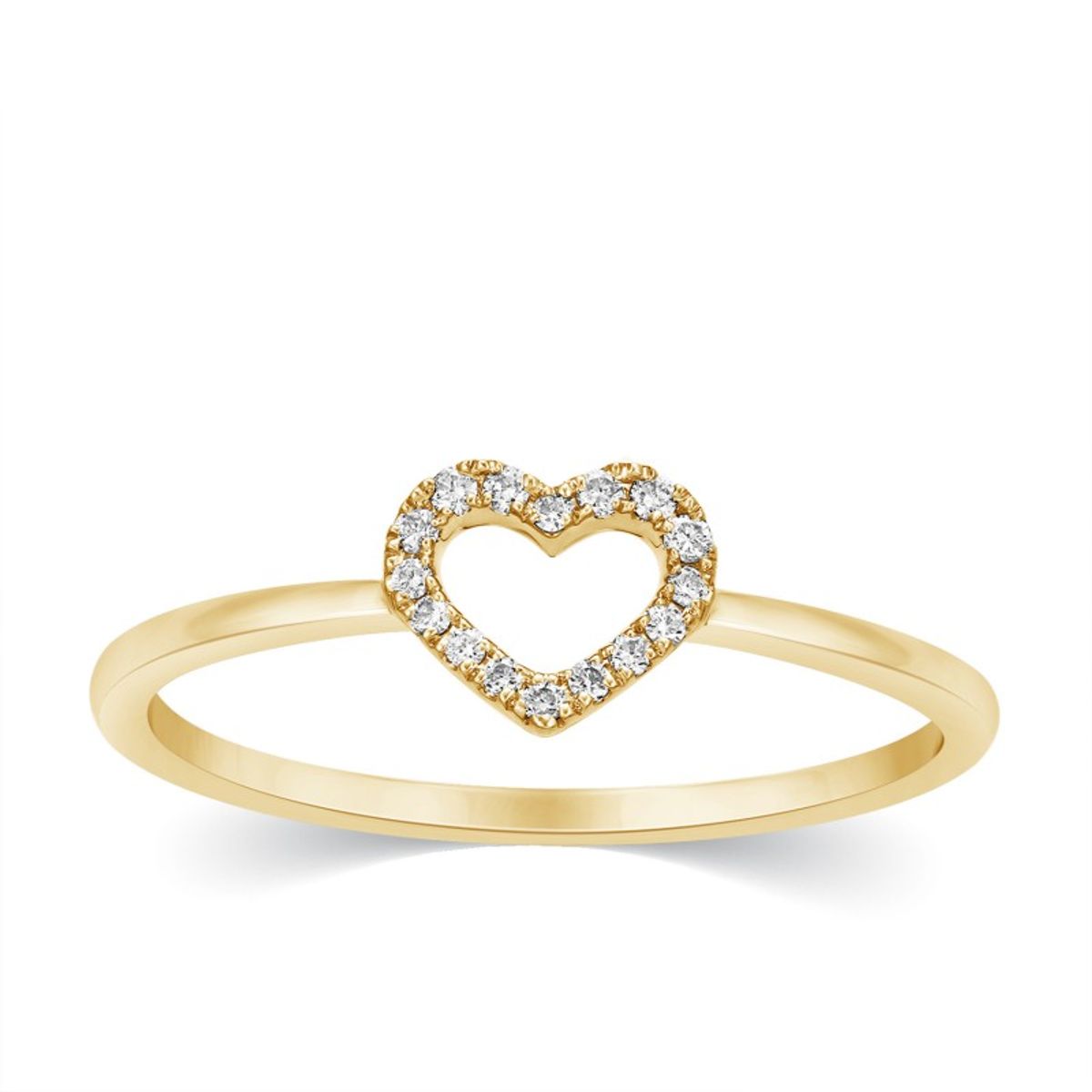 "Pure Hearts "- Diamant hjertering i 18 kt Guld, hvidguld eller rosaguld i alt 0.05 ct. - 49