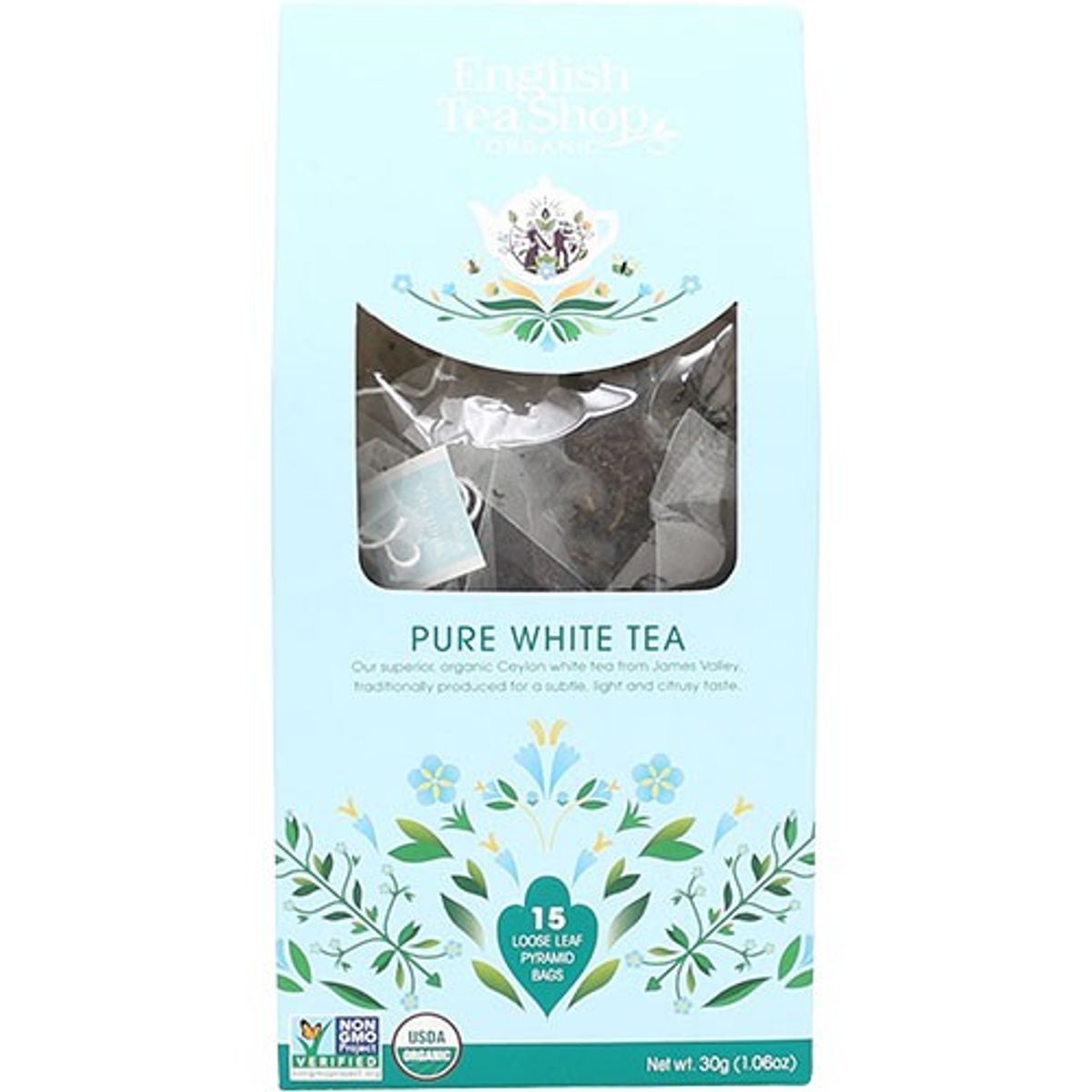 Pure White Tea, Økologisk - 15 breve