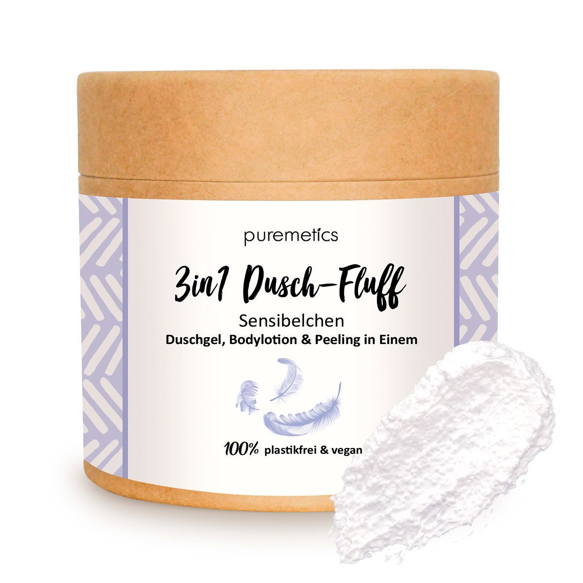 puremetics - 3in1 Dusch-Fluff - Duftfri