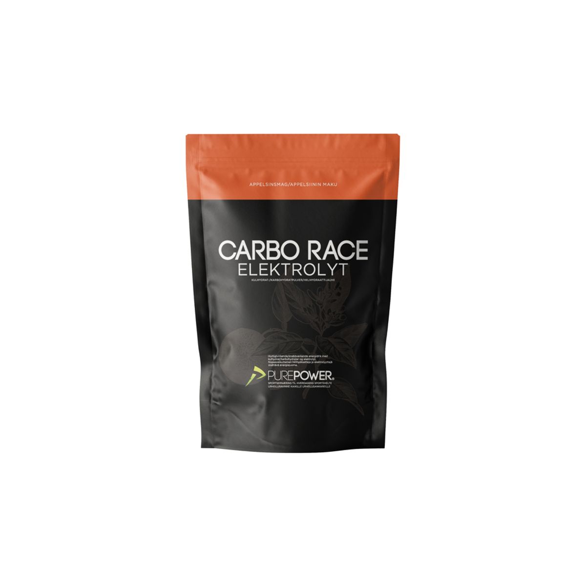 PurePower Carbo Race - Elektrolyt energidrik - Appelsin 1,0 kg