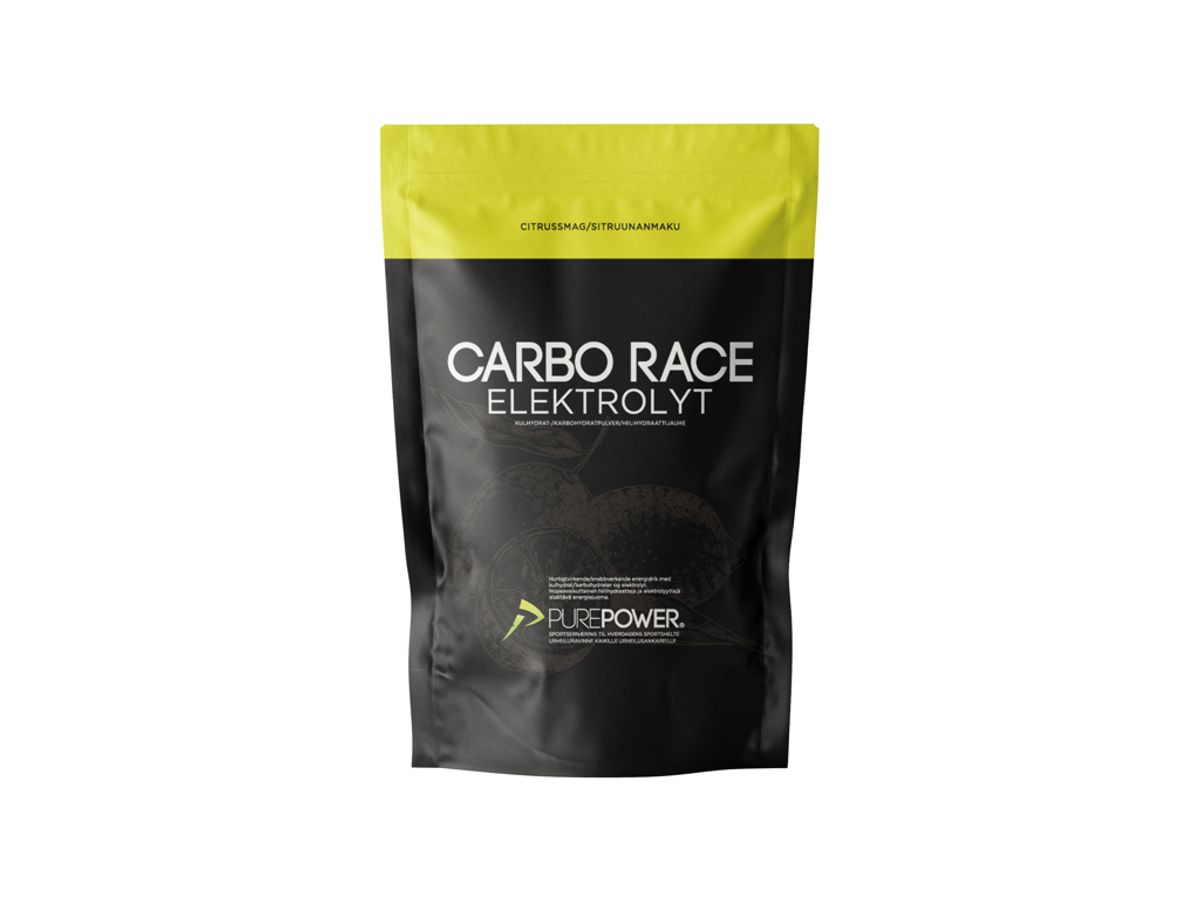 PurePower Carbo Race - Elektrolyt energidrik - Citrus - 1,0 kg