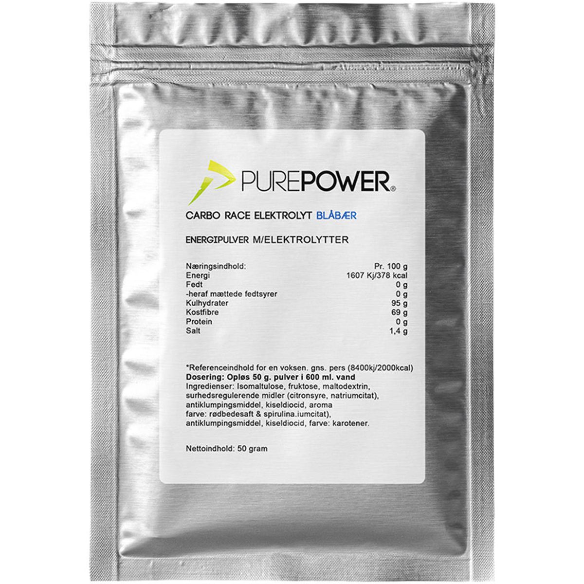 Purepower Energy Drink Blueberry - 50g