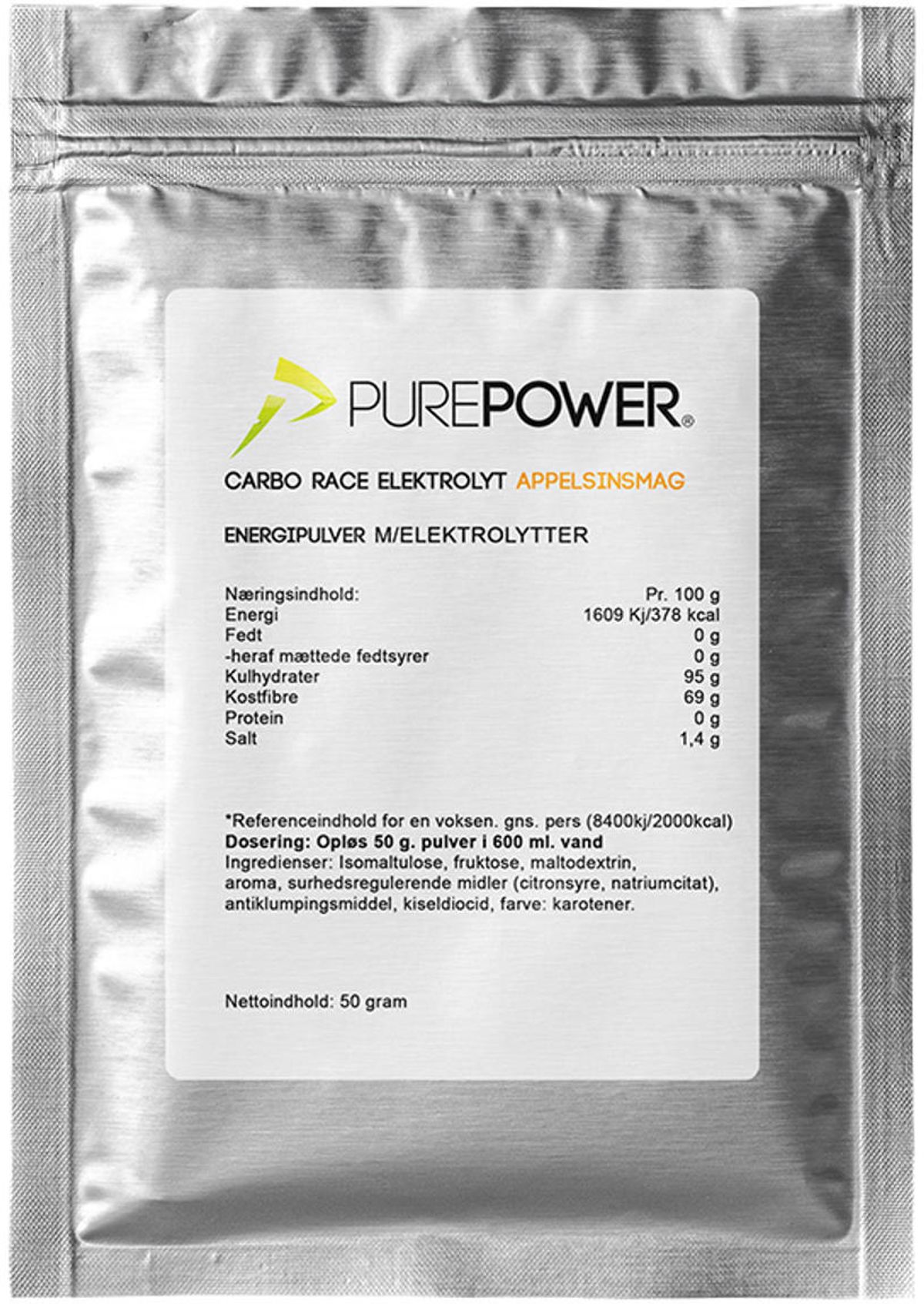 Purepower Energy Drink Orange - 50g