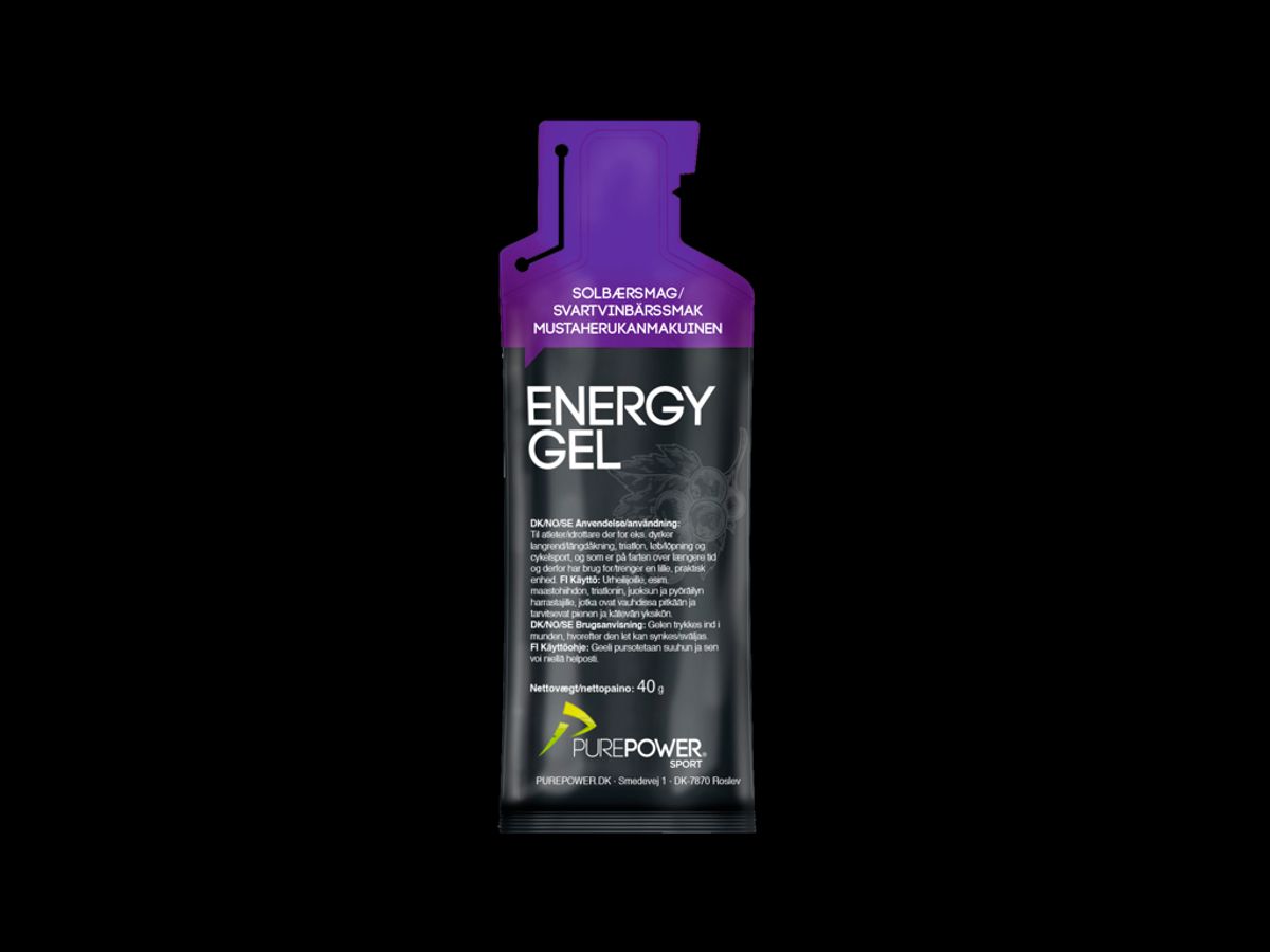 Purepower Energy Gel - Solbær - 40 gram