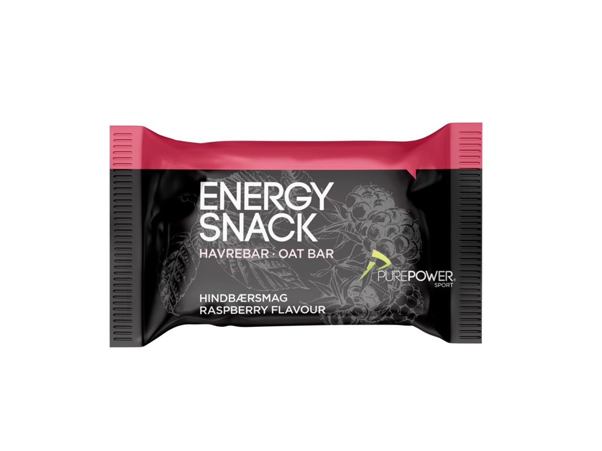 PurePower Energy Snack - Hindbær 60 gram