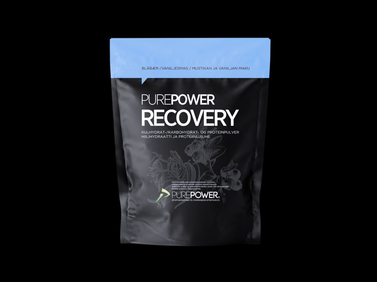 PurePower Recovery - Restitutionsdrik - Vanilje / blåbær - 400 g