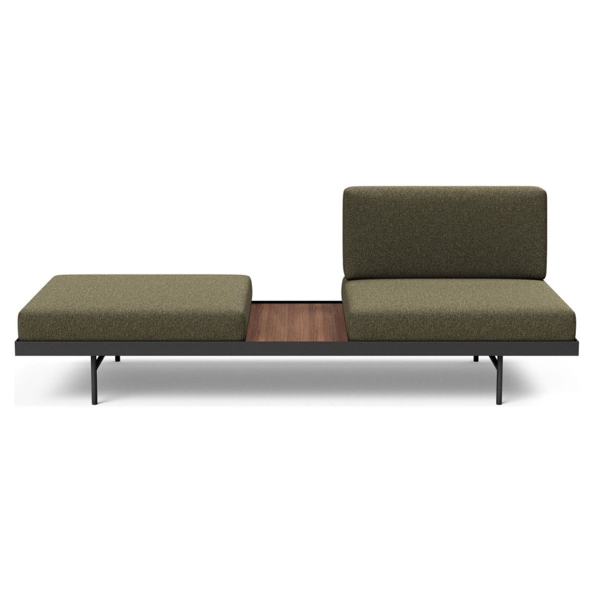 Puri Daybed | Forrest Green m. valnød bord