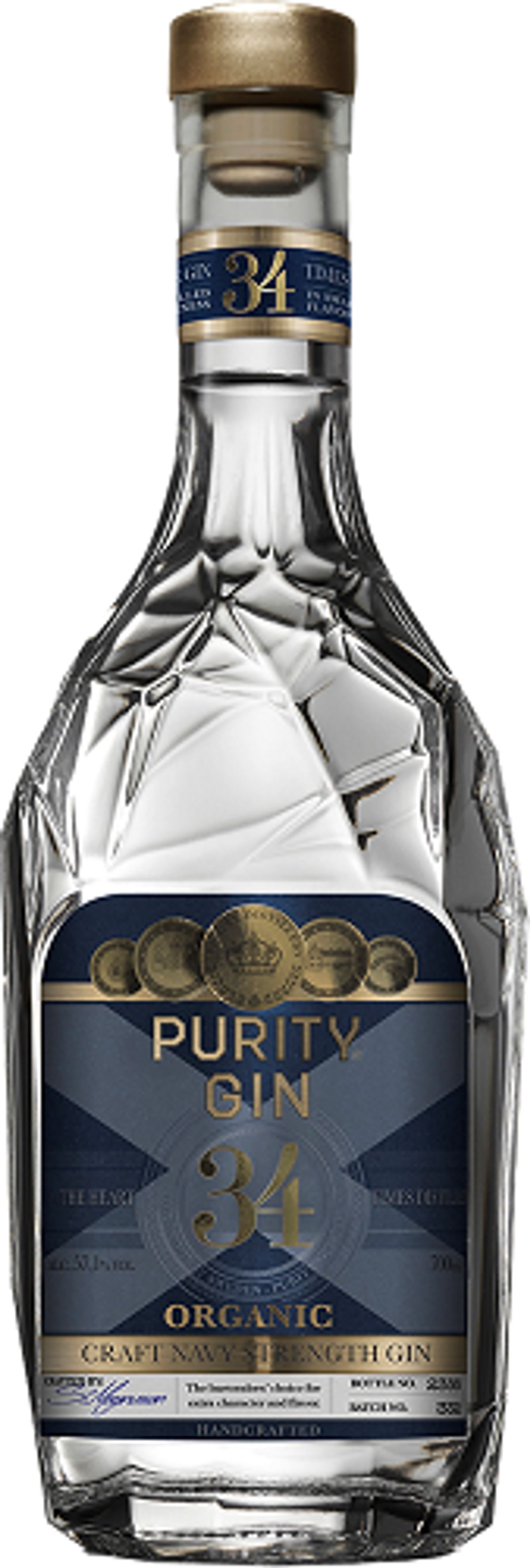 Purity 34 Nordic Navy Strength Gin, Øko 70cl.