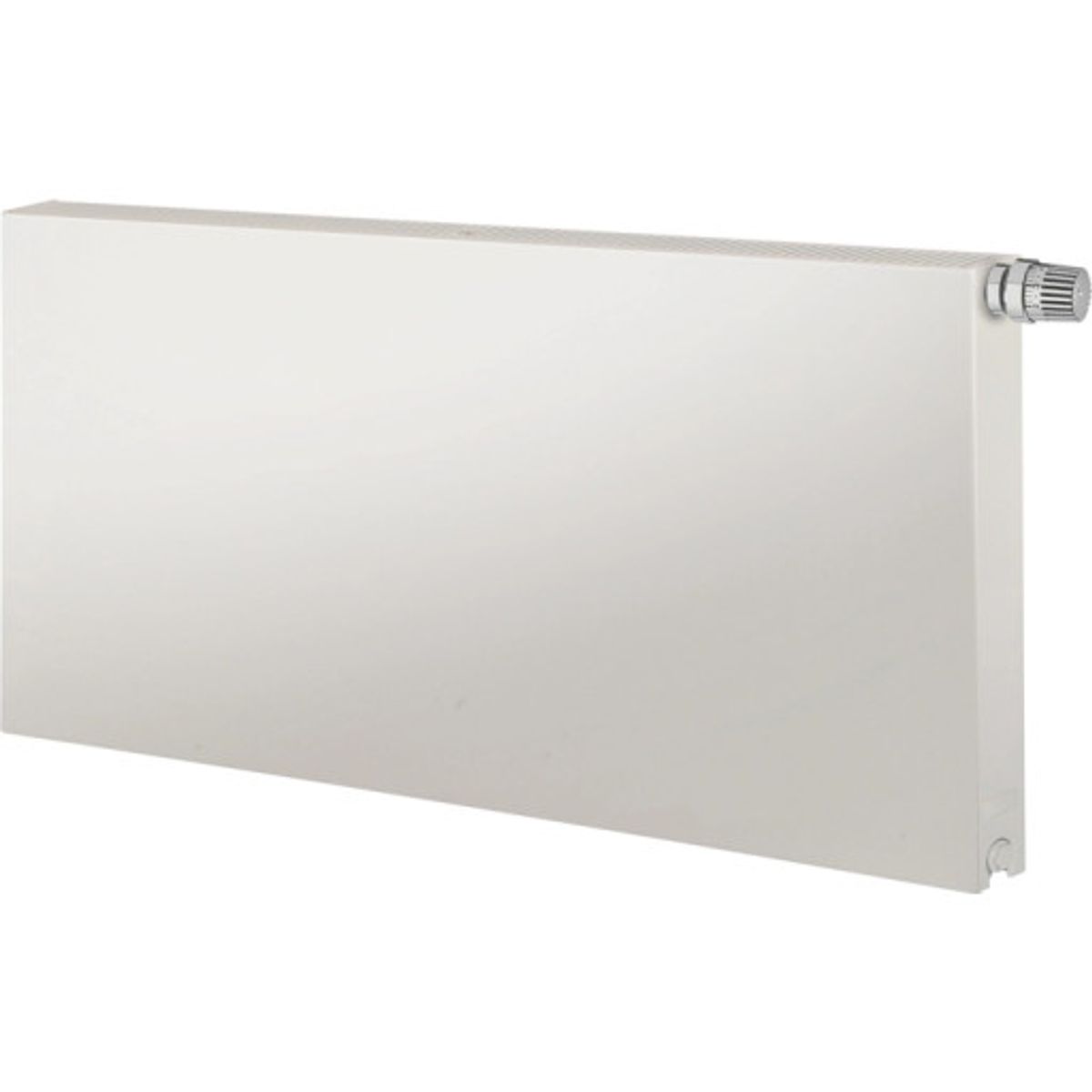 Purmo FCV 21 dobbeltplade planradiator 60x80 cm m/ventil, 10 m²