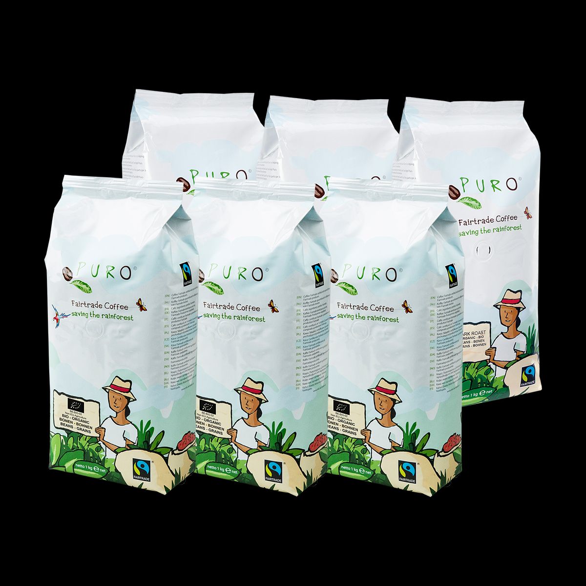 Puro Organic kaffe smagskasse 6 kg. - 6 kg.